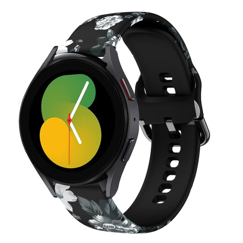 Print Silicone Strap, on a watch, 3/4 front view