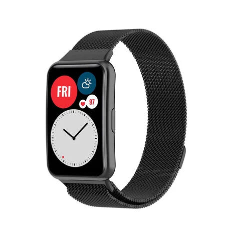 Bracelet Milanais Huawei Watch Fit SE (noir)