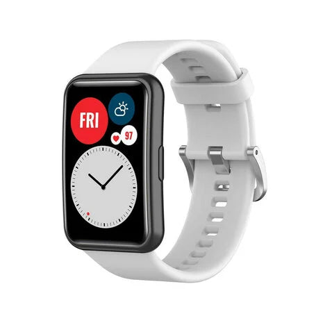 Bracelet silicone Huawei Watch Fit SE (blanc)