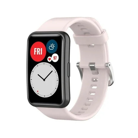 Bracelet silicone Huawei Watch Fit SE (rose clair)