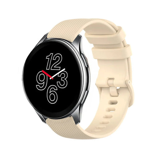 Bracelet silicone de luxe OnePlus Watch 3 (beige)
