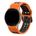 Bracelet sport carré Samsung Galaxy Watch 6 - 44mm (orange/noir)