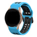 Bracelet sport carré Samsung Galaxy Watch 6 - 44mm (bleu clair/noir)