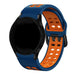Bracelet sport carré Samsung Galaxy Watch FE (bleu/orange)