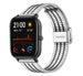 Bracelet acier luxe Amazfit GTS (argent/noir)