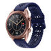 Bracelet silicone avec motif Samsung Galaxy Watch 3 41mm (bleu foncé)