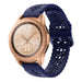 Bracelet silicone avec motif Samsung Galaxy Watch 42mm (bleu foncé)