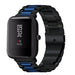 Bracelet acier Xiaomi Amazfit Bip (noir/bleu)