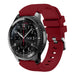 Bracelet silicone Samsung Galaxy Watch 46mm (bordeaux)