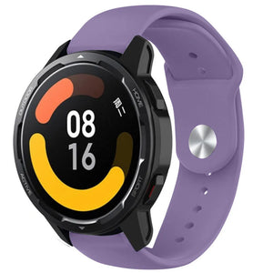 Silicone Sport Strap, on a watch, 3/4 front view