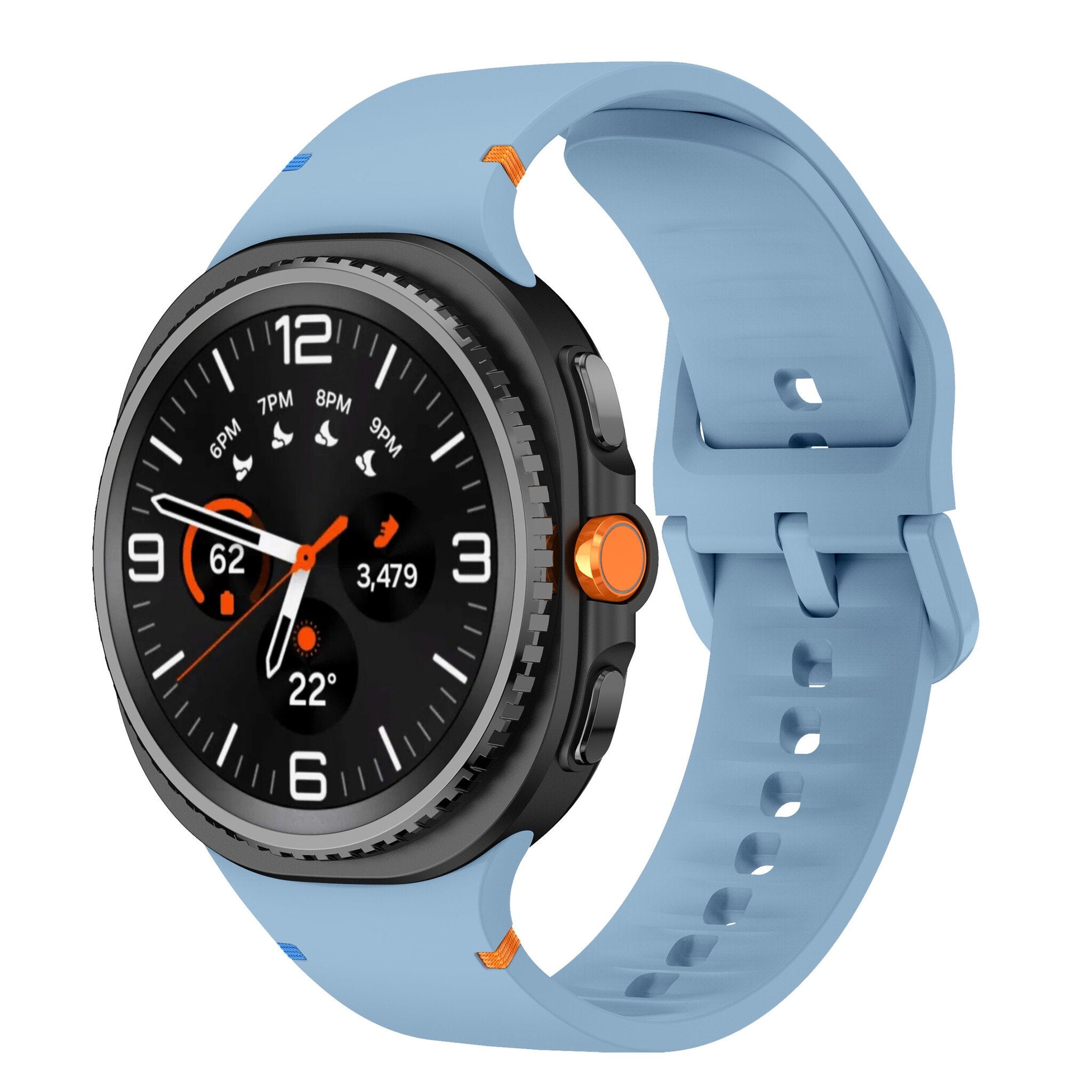 Bracelet silicone Samsung Galaxy Watch 9 - 44mm (bleu)