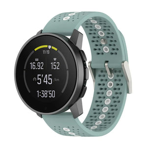 Bracelet silicone Suunto Race (S) (vert-gris/blanc)