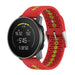 Bracelet silicone Suunto 9 Peak Pro (rouge/vert)