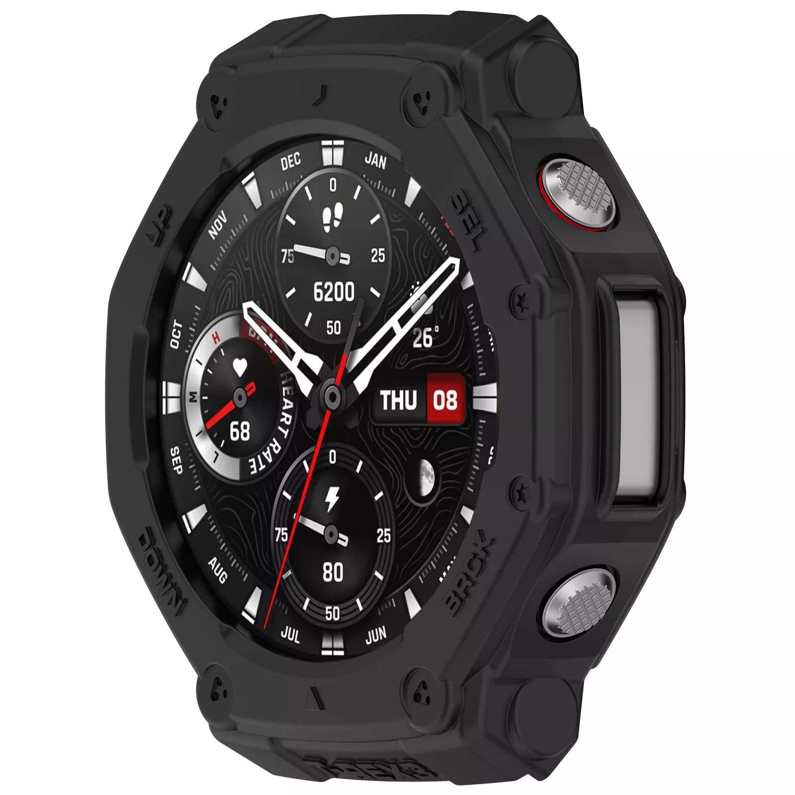 Coque résistant de TPU Amazfit T-Rex 3 (noir)