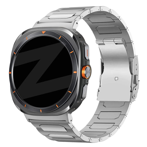 Bandz Bracelet titane Samsung Galaxy Watch Ultra 'Deluxe' (argent)