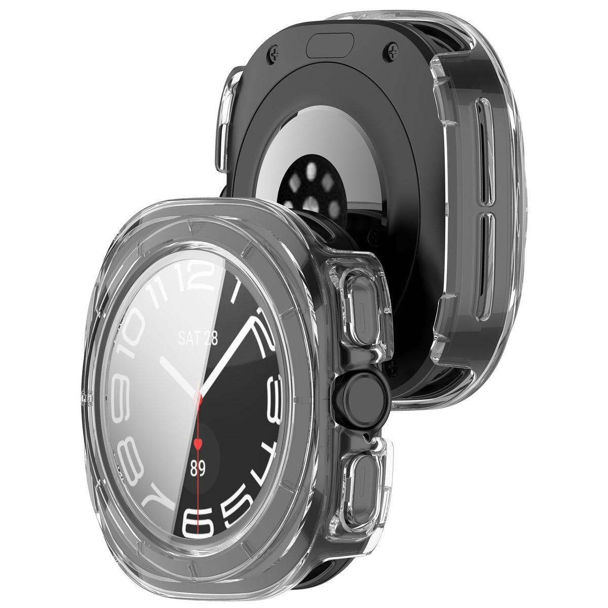 Coque rigide avec verre Samsung Galaxy Watch Ultra 2 (transparent)