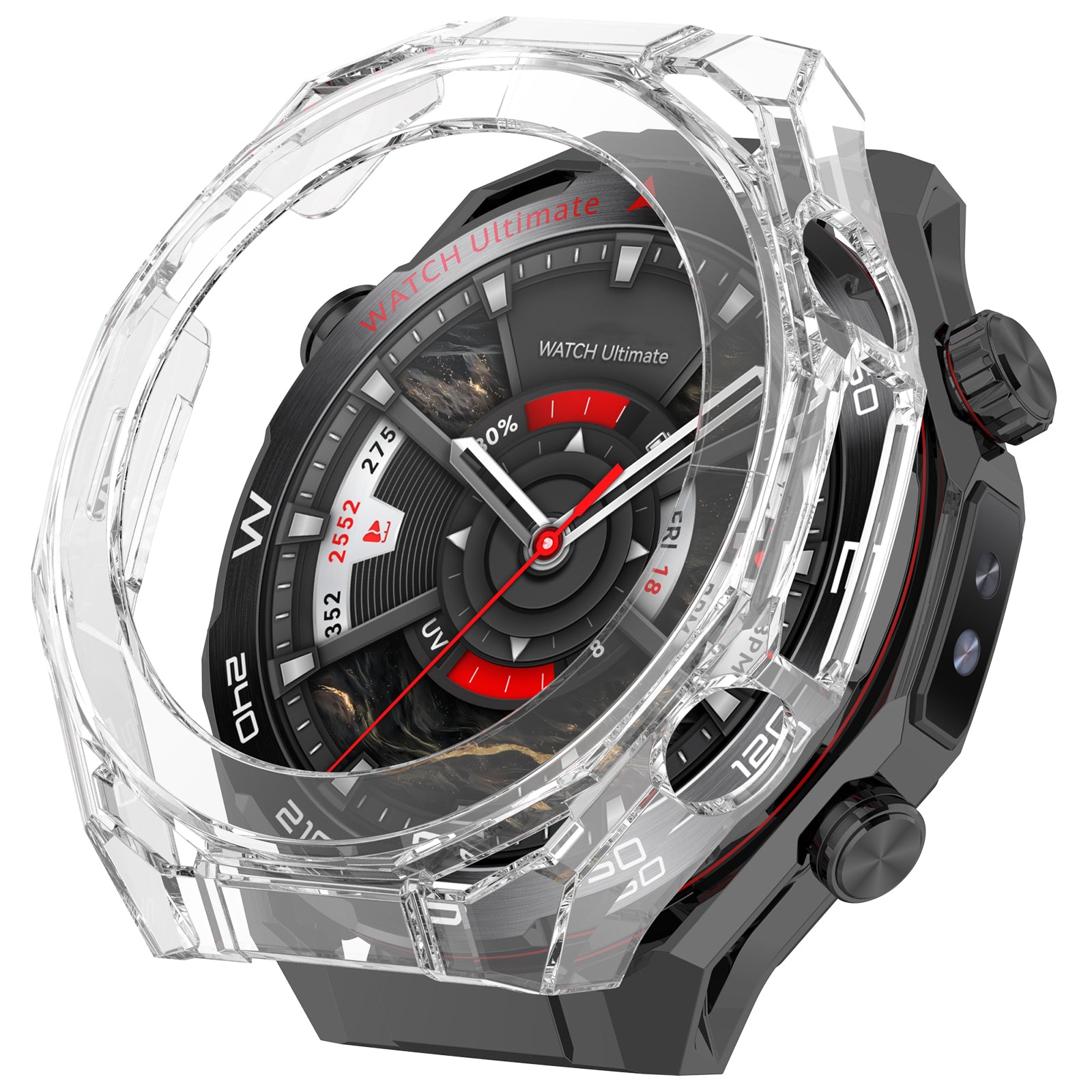 Coque PC avec verre Huawei Watch Ultimate 2 (transparente)