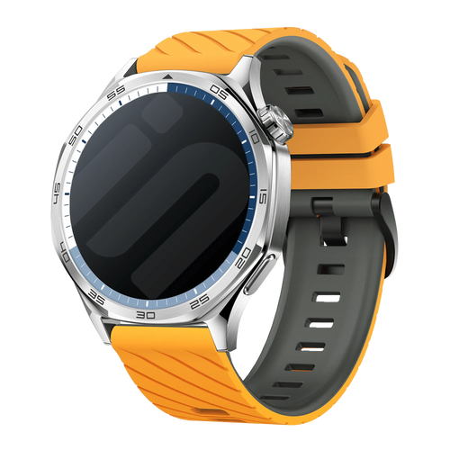 Bracelet twill sport Huawei Watch GT 7 - 46mm (jaune foncé/gris)