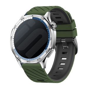 Bracelet twill sport Huawei Watch GT 7 - 46mm (vert militaire/multicolore)