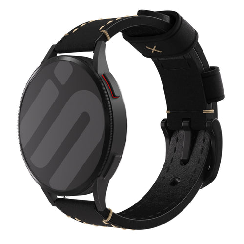 Bracelet cuir authentique Huawei Watch GT 6 41mm (noir)