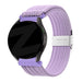 Bandz Amazfit Active 3 Premium Woven Nylon Strap (Light Purple)