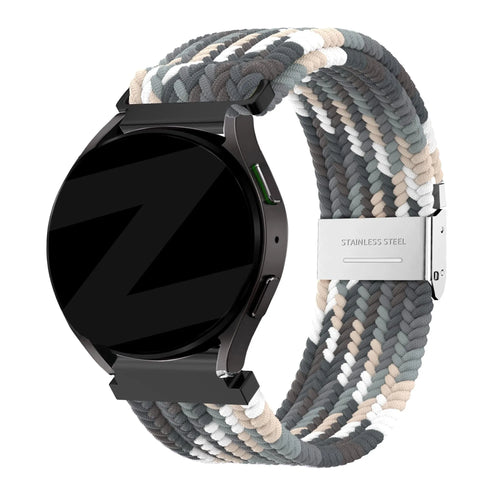 Woven Nylon Strap, on a watch, 3/4 front view