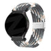 Bandz Bracelet nylon tressé Samsung Galaxy Watch 6 44mm (noir melange)
