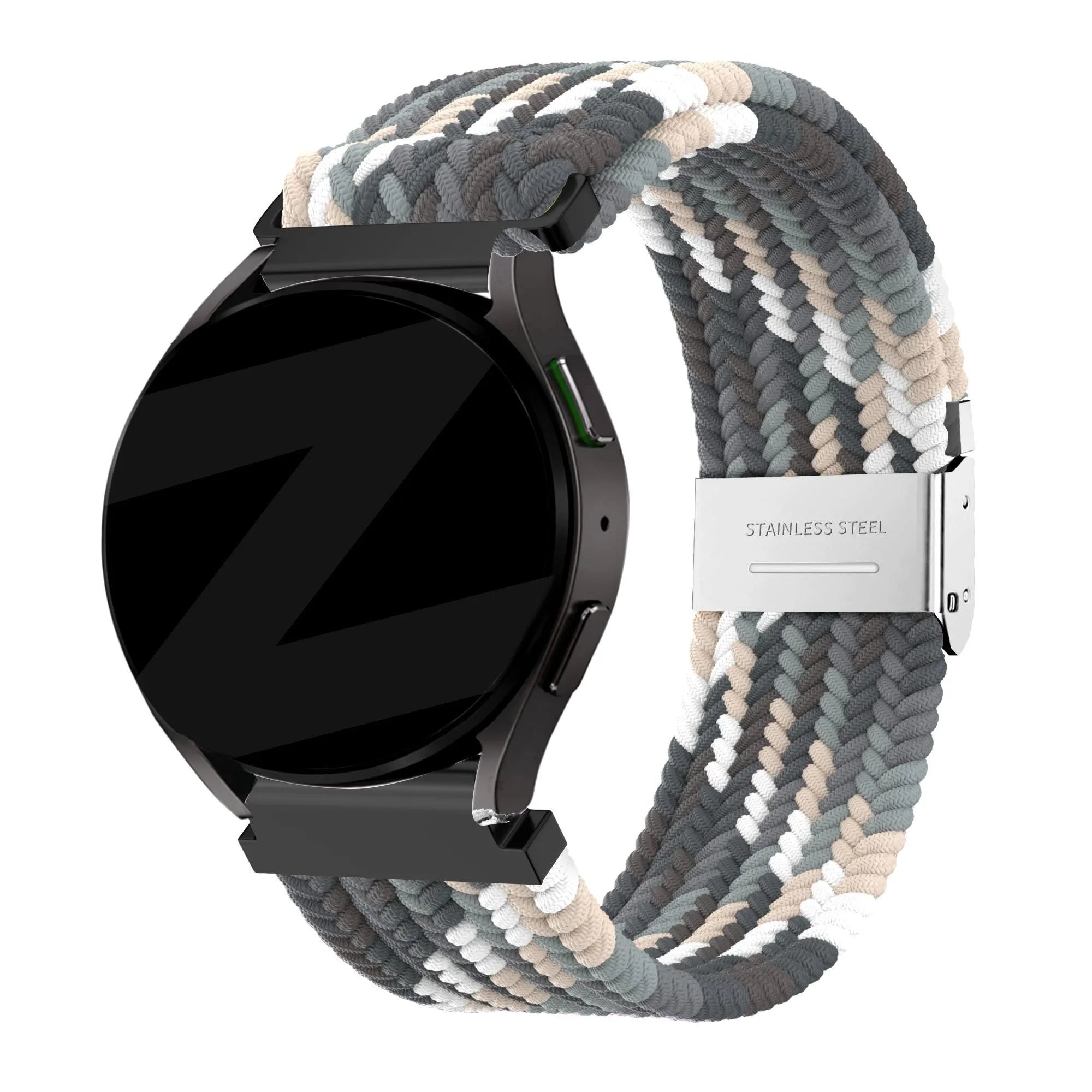 Bandz Bracelet nylon tissé Gard Pro Health Smartwatch 3 - 41mm (noir mandala)