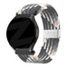 Bandz Bracelet nylon tissé Garmin Vivomove Sport (mandala noir)