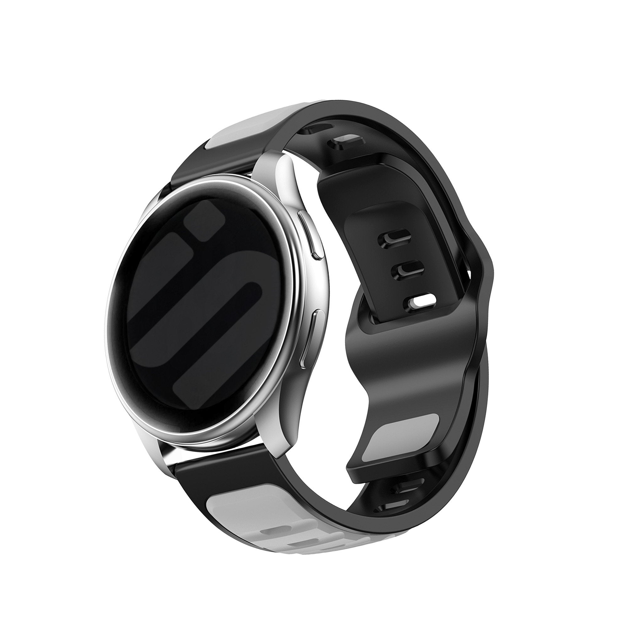 Withings ScanWatch 2 - 42mm Outdoor Duo Silicone Strap (Grey/Black)