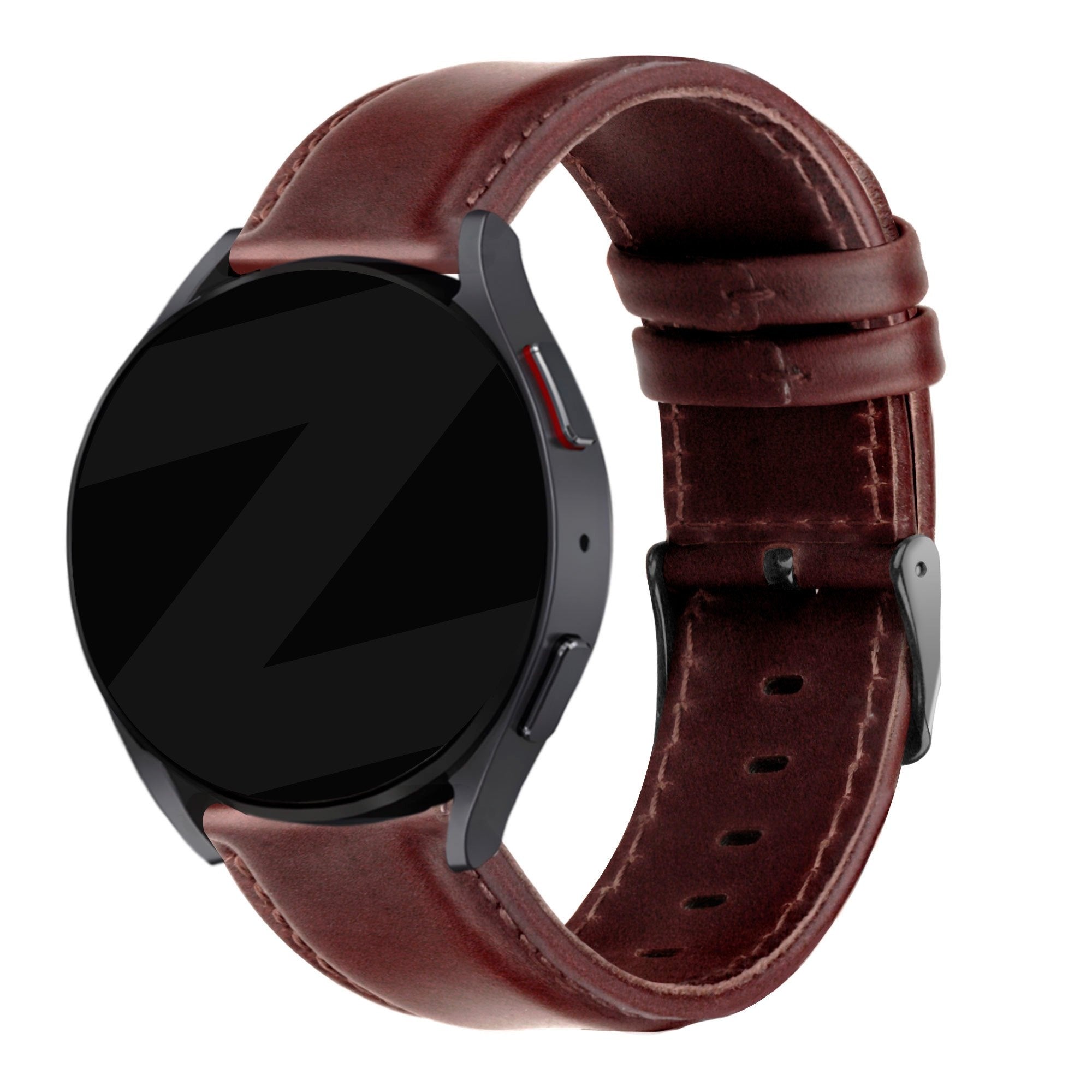 Bandz Bracelet cuir 'Classic' Huawei Watch GT 7 Pro (marron foncé)