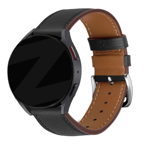 Bandz Bracelet cuir 'Deluxe' Suunto 9 Peak Pro (noir)