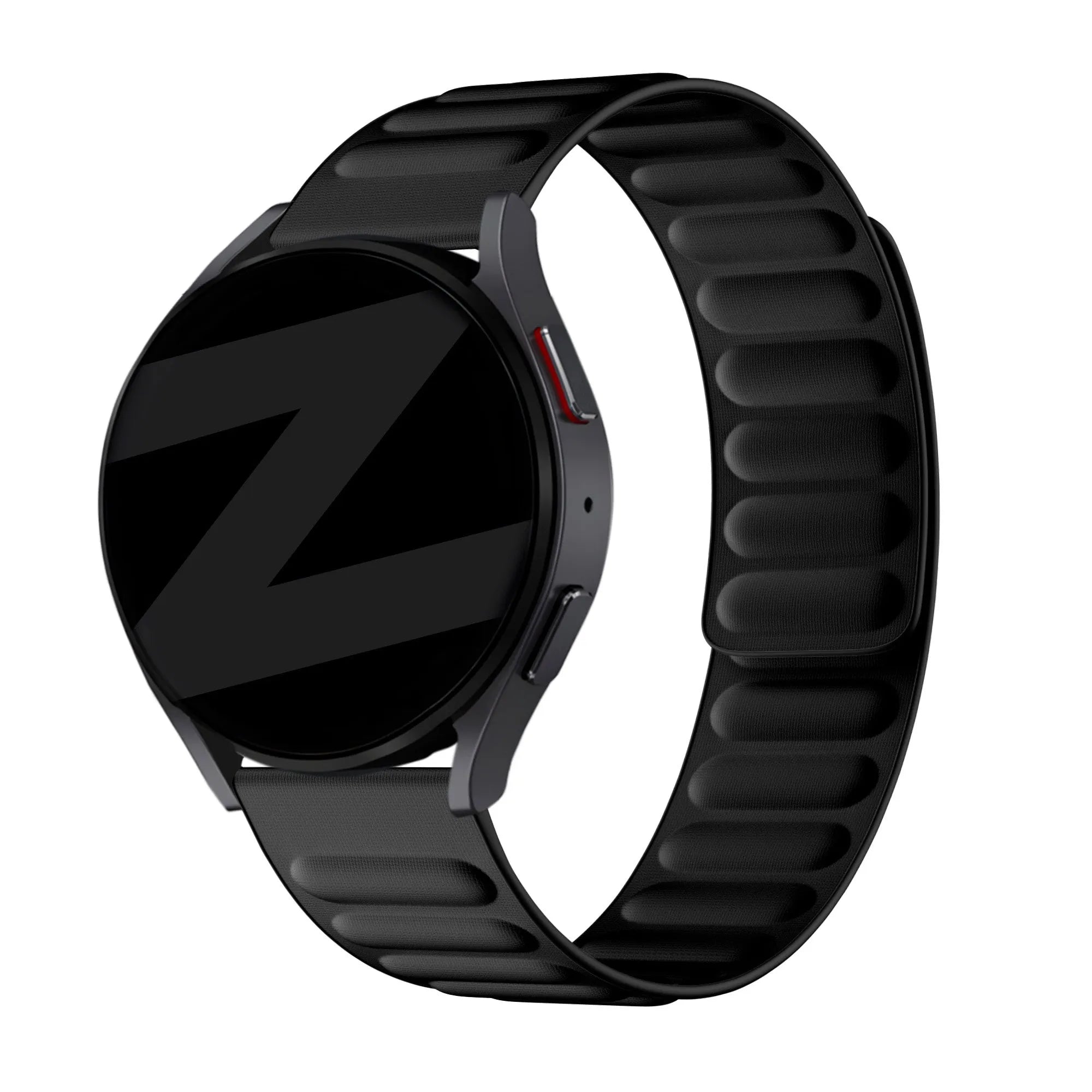 Bandz Bracelet tissé fin magnétique Oozoo Smartwatch 20mm (noir)