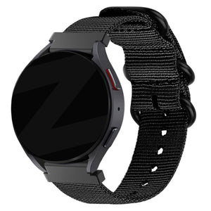 Bandz Bracelet nylon avec boucle Huawei Watch GT 5 Pro 46mm (noir)