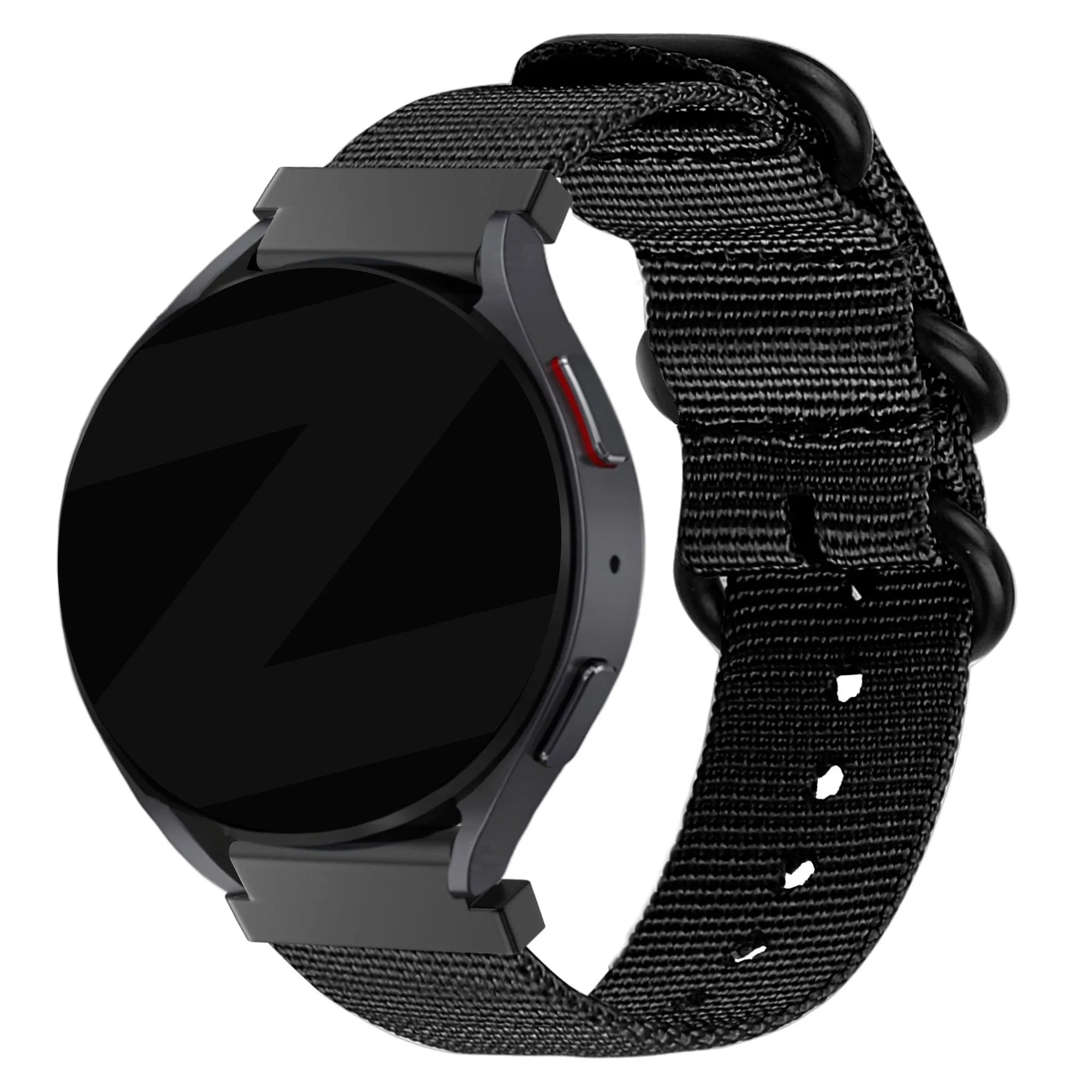 Bandz OnePlus Watch Lite Nylon Strap with Buckle (Black)