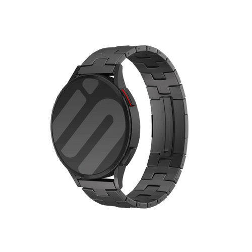 Bracelet titane grain (Boucle plate) Amazfit Bip 6 (graphite)