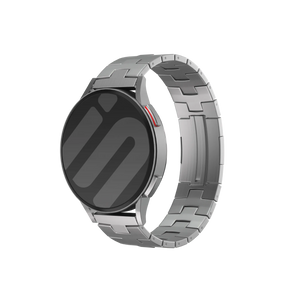 Bracelet titane grain (fermoir plat) Huawei Watch Ultimate (argent)