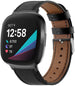 Fitbit Versa 3 Leather Strap (Smooth Black)