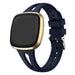 Bracelet silicone de luxe Fitbit Sense (bleu foncé)
