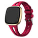 Bracelet silicone de luxe Fitbit Versa 3 (rose rouge)