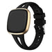 Bracelet silicone de luxe Fitbit Versa 3 (noir)