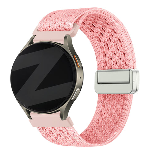 Bandz Withings Steel HR - 40mm Vintage Nylon Strap (Pink)