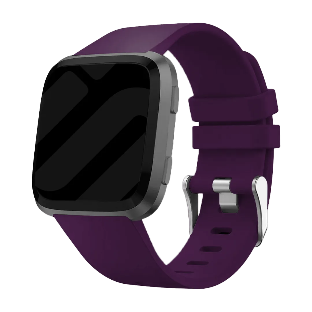 Bracelet silicone Fitbit Versa (violet foncé)