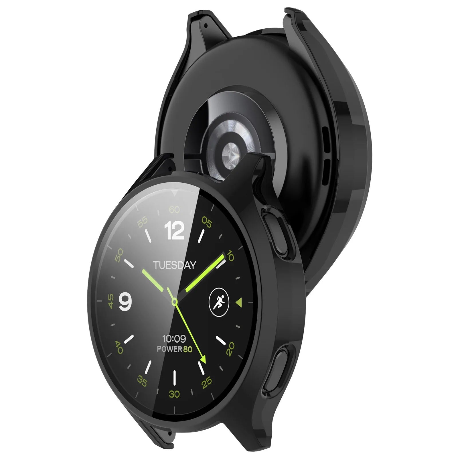Coque rigide Xiaomi Watch 2 avec verre (noir)