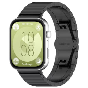 Bracelet acier de luxe Huawei Watch Fit 4 (noir)