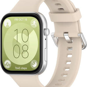 Bracelet silicone Huawei Watch Fit 4 (beige)