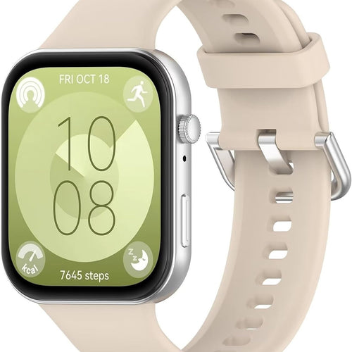 Bracelet silicone Huawei Watch Fit 4 (beige)