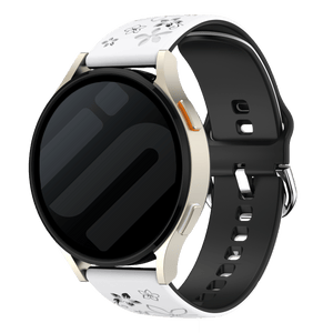 Coros Apex 42mm Flower Silicone Strap (White/Black)