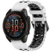 Bracelet sport ondulé Garmin Approach S70 - 47mm (blanc/noir)