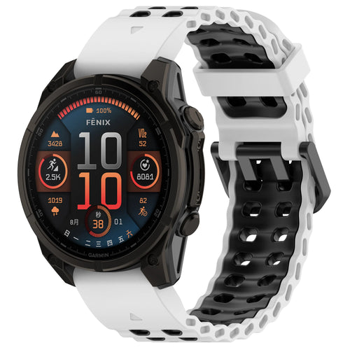 Amazfit T-Rex Ultra 2 Wave Sport Strap (White/Black)
